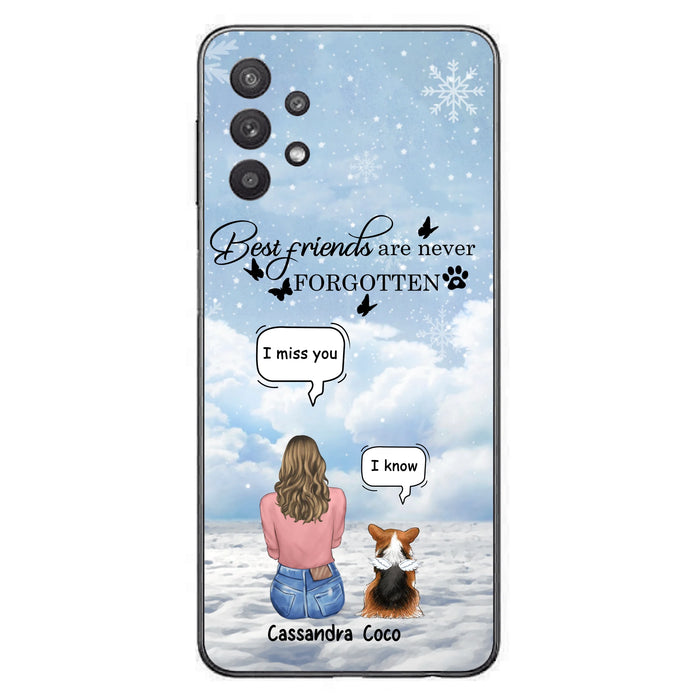 Personalized Memorial Pet Phone Case - Up to 3 Pets - Memorial Gift Idea For Dog/Cat/Rabbits Owners - I Miss You - Case For iPhone/Samsung