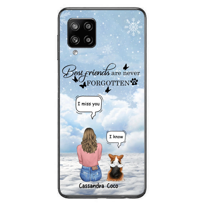 Personalized Memorial Pet Phone Case - Up to 3 Pets - Memorial Gift Idea For Dog/Cat/Rabbits Owners - I Miss You - Case For iPhone/Samsung