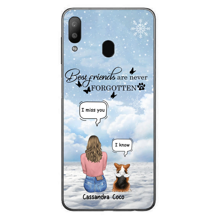 Personalized Memorial Pet Phone Case - Up to 3 Pets - Memorial Gift Idea For Dog/Cat/Rabbits Owners - I Miss You - Case For iPhone/Samsung