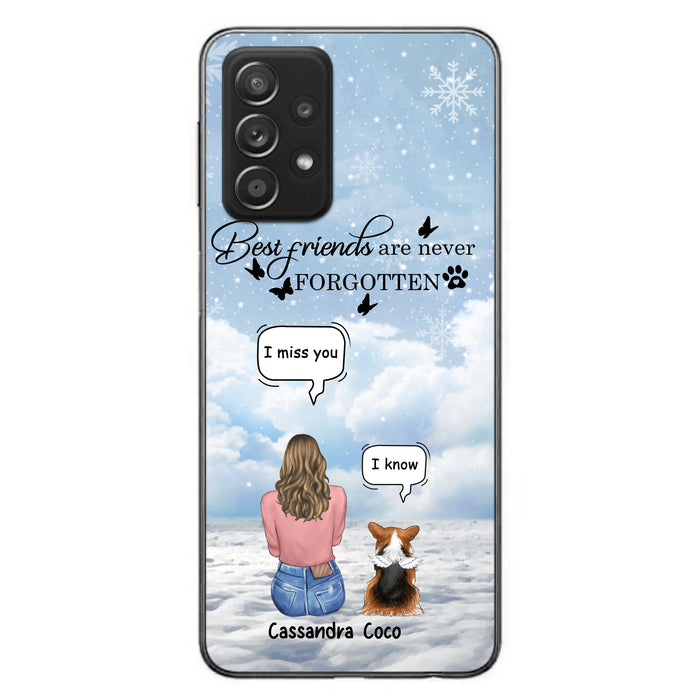 Personalized Memorial Pet Phone Case - Up to 3 Pets - Memorial Gift Idea For Dog/Cat/Rabbits Owners - I Miss You - Case For iPhone/Samsung