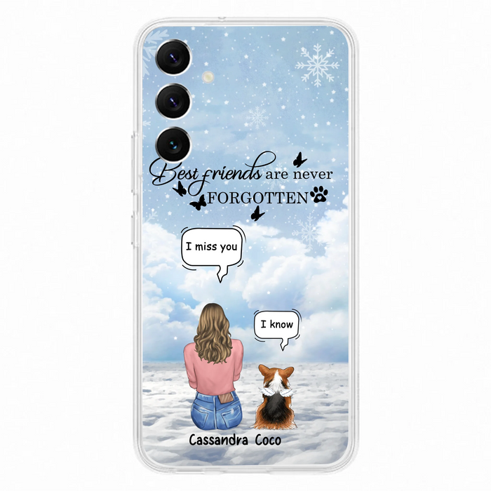 Personalized Memorial Pet Phone Case - Up to 3 Pets - Memorial Gift Idea For Dog/Cat/Rabbits Owners - I Miss You - Case For iPhone/Samsung