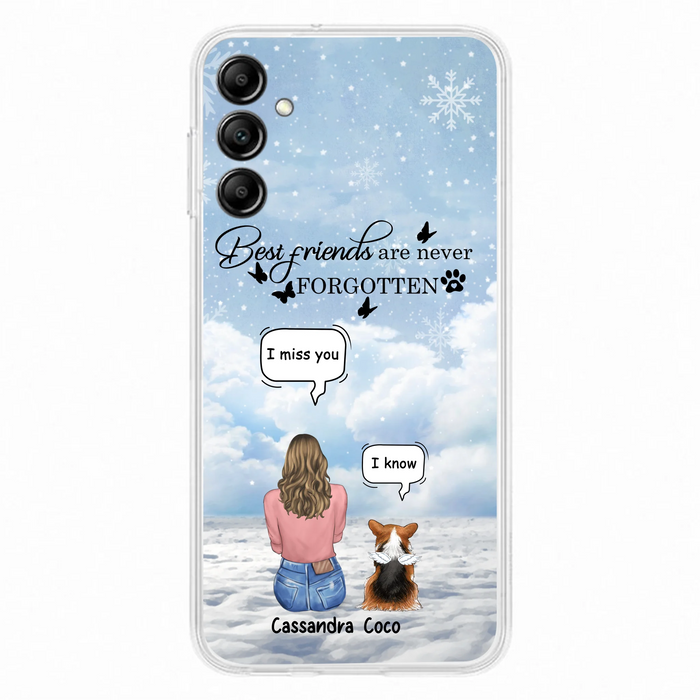 Personalized Memorial Pet Phone Case - Up to 3 Pets - Memorial Gift Idea For Dog/Cat/Rabbits Owners - I Miss You - Case For iPhone/Samsung