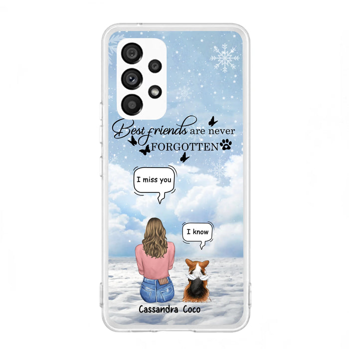 Personalized Memorial Pet Phone Case - Up to 3 Pets - Memorial Gift Idea For Dog/Cat/Rabbits Owners - I Miss You - Case For iPhone/Samsung