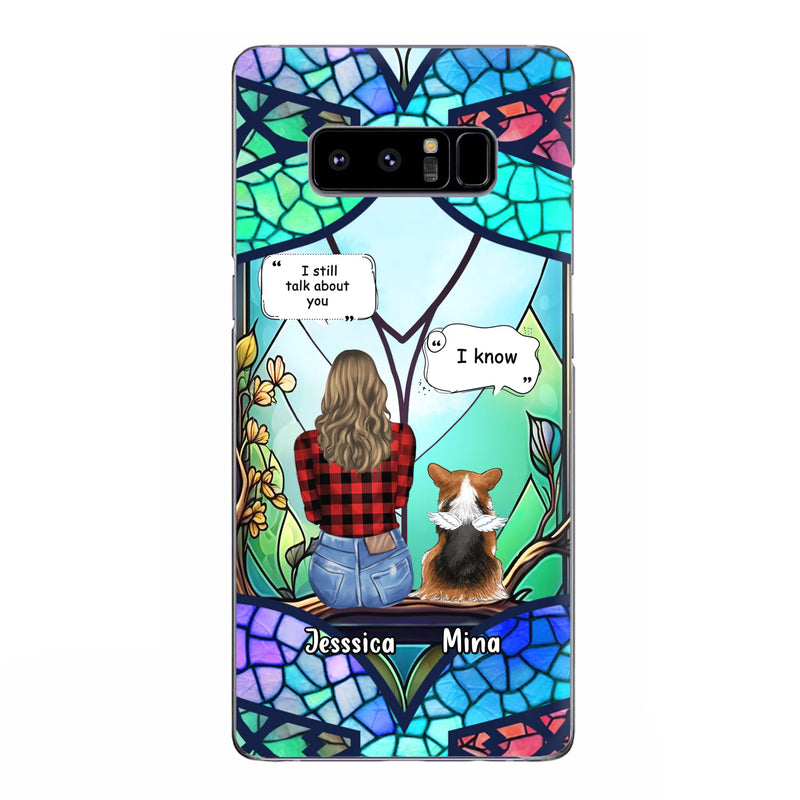 Custom Personalized Memorial Pet Phone Case - Memorial Gift Idea For Dog/ Cat/ Rabbits Owners - Up to 3 Dogs/ Cats/ Rabbits - Case For iPhone And Samsung