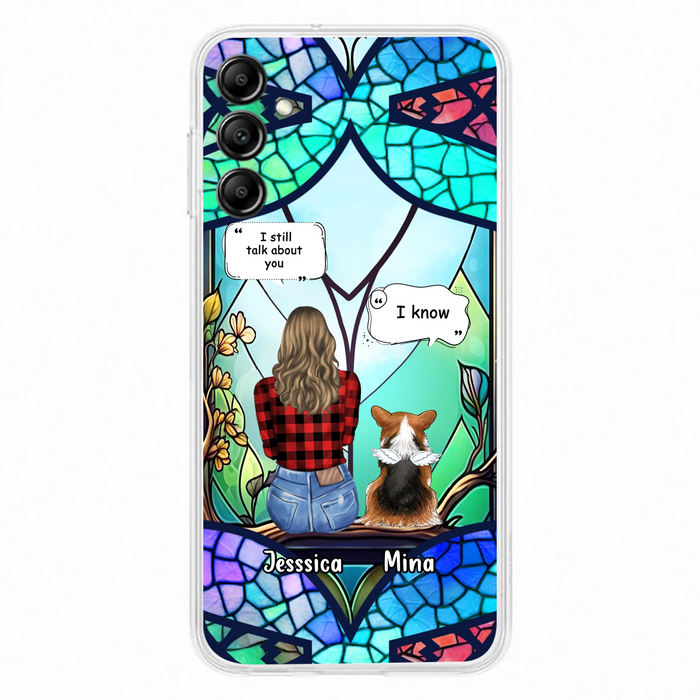 Custom Personalized Memorial Pet Phone Case - Memorial Gift Idea For Dog/ Cat/ Rabbits Owners - Up to 3 Dogs/ Cats/ Rabbits - Case For iPhone And Samsung