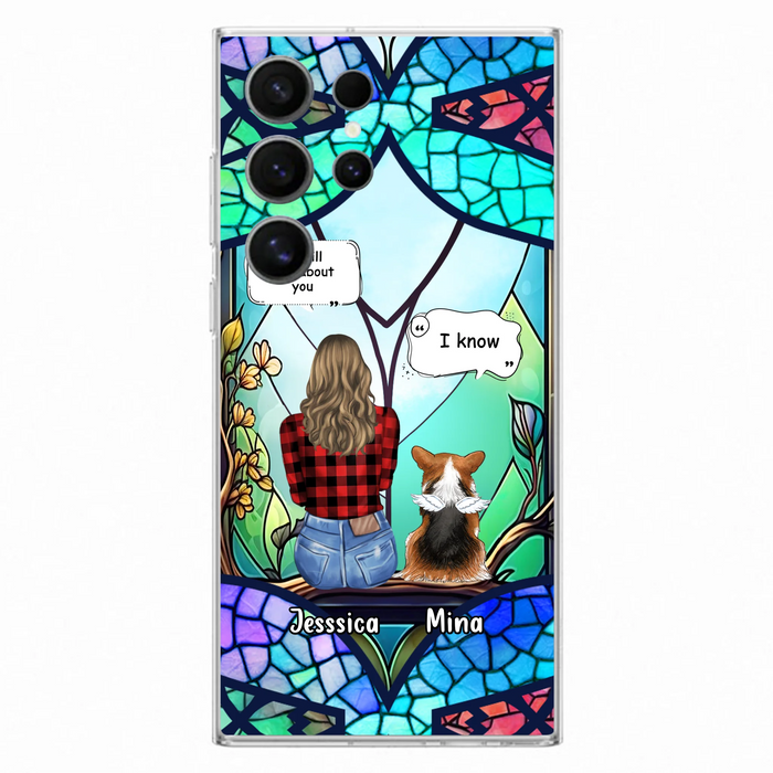Custom Personalized Memorial Pet Phone Case - Memorial Gift Idea For Dog/ Cat/ Rabbits Owners - Up to 3 Dogs/ Cats/ Rabbits - Case For iPhone And Samsung