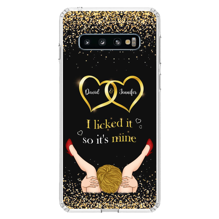 Custom Personalized Couple Phone Case - Gift Idea For Couple/Valentines Day - I Licked It So It's Mine - Case For iPhone/Samsung