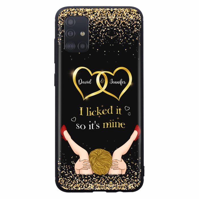 Custom Personalized Couple Phone Case - Gift Idea For Couple/Valentines Day - I Licked It So It's Mine - Case For iPhone/Samsung