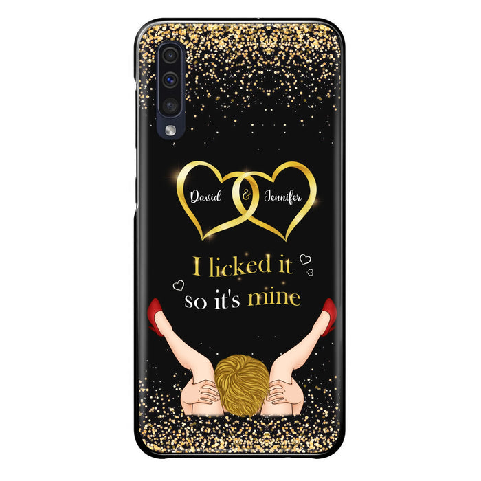 Custom Personalized Couple Phone Case - Gift Idea For Couple/Valentines Day - I Licked It So It's Mine - Case For iPhone/Samsung