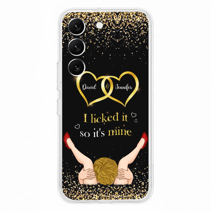 Custom Personalized Couple Phone Case - Gift Idea For Couple/Valentines Day - I Licked It So It's Mine - Case For iPhone/Samsung