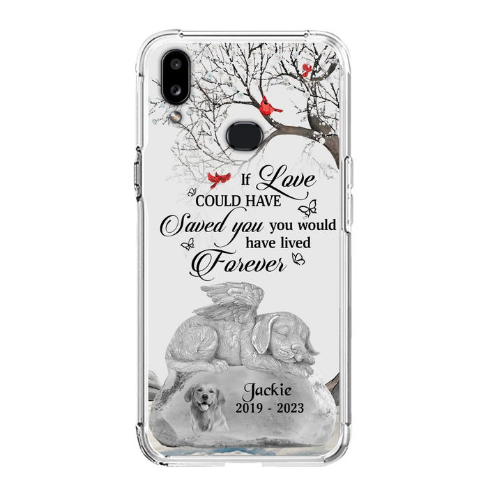 Personalized Memorial Dog Phone Case - Gift Idea For Dog Owners - If Love Could Have Saved You You Would Have Lived Forever - Case For iPhone/Samsung