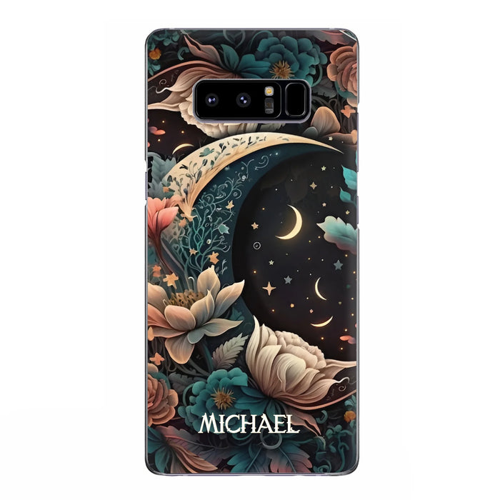 Custom Personalized Cottagecore Floral Sun Moon Stars Phone Case -  Case For iPhone/Samsung