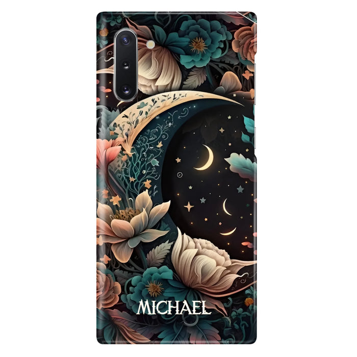 Custom Personalized Cottagecore Floral Sun Moon Stars Phone Case -  Case For iPhone/Samsung