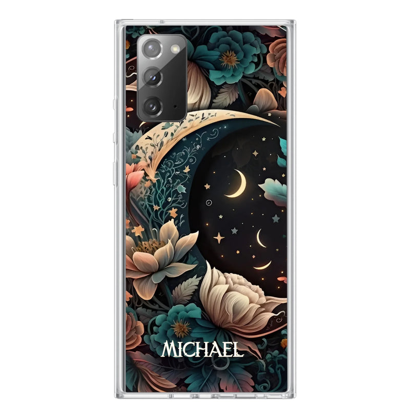 Custom Personalized Cottagecore Floral Sun Moon Stars Phone Case -  Case For iPhone/Samsung