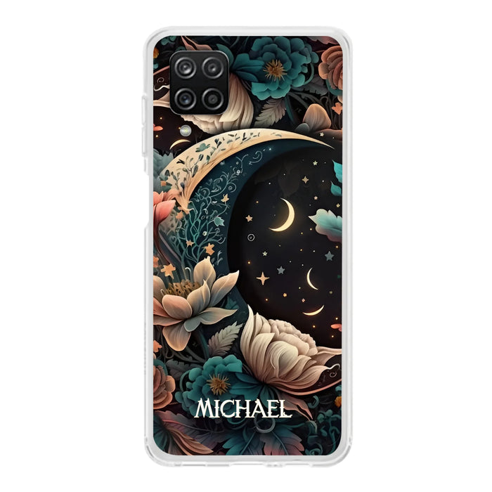 Custom Personalized Cottagecore Floral Sun Moon Stars Phone Case -  Case For iPhone/Samsung