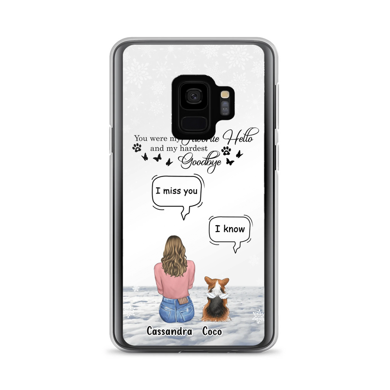 Personalized Pet Phone Case - Up to 4 Pets - Gift Idea For Couple/Dog/Cat Lover - You Were My Favorite Hello And My Hardest Goodbye - Case For iPhone/Samsung