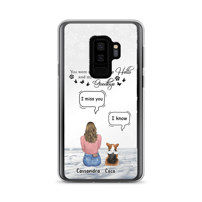 Personalized Pet Phone Case - Upto 4 Pets - Gift Idea For Couple/Dog/Cat Lover - You Were My Favorite Hello And My Hardest Goodbye - Case For iPhone/Samsung