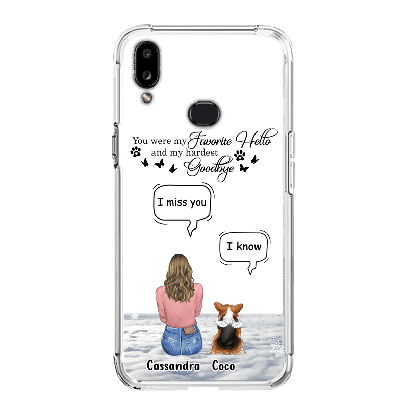 Personalized Pet Phone Case - Up to 4 Pets - Gift Idea For Couple/Dog/Cat Lover - You Were My Favorite Hello And My Hardest Goodbye - Case For iPhone/Samsung
