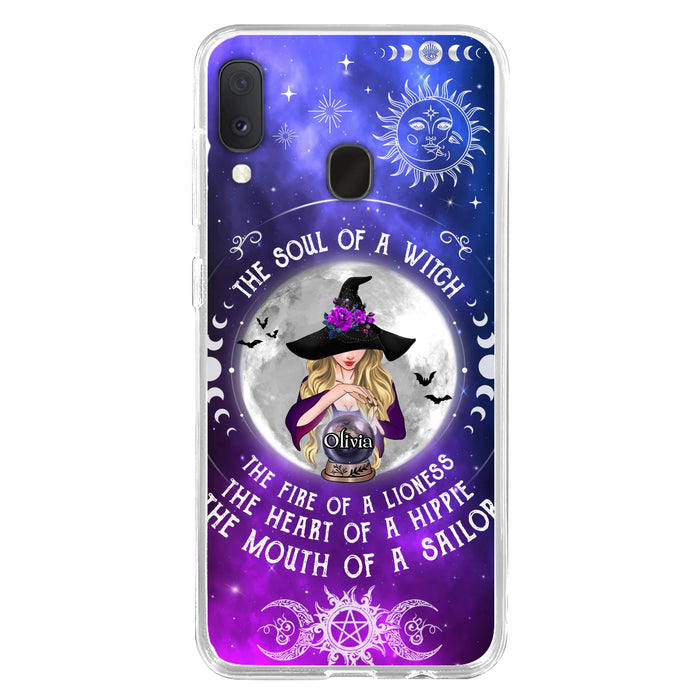Personalized Witch Phone Case - Halloween Gift Idea For Witch Lovers - The Soul Of A Witch - Case For iPhone/Samsung