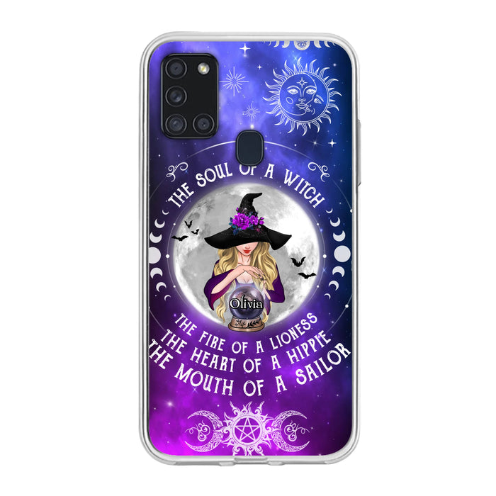 Personalized Witch Phone Case - Halloween Gift Idea For Witch Lovers - The Soul Of A Witch - Case For iPhone/Samsung