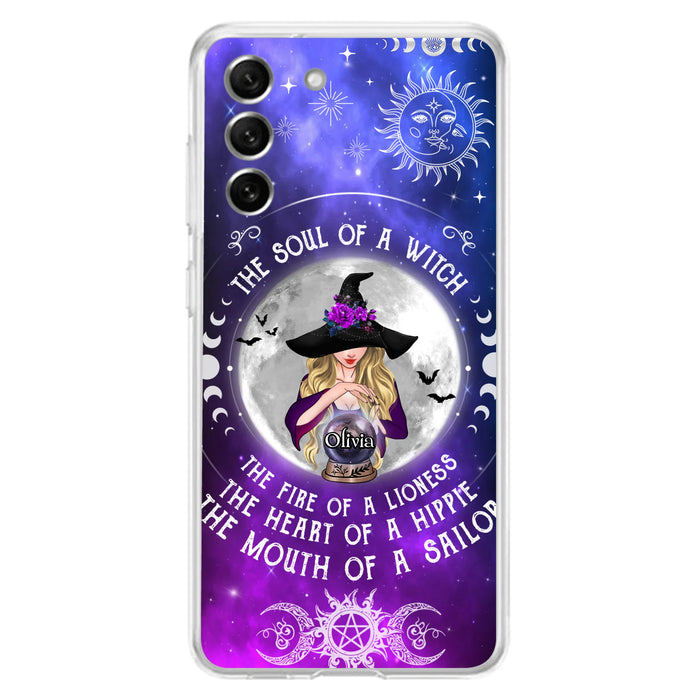 Personalized Witch Phone Case - Halloween Gift Idea For Witch Lovers - The Soul Of A Witch - Case For iPhone/Samsung