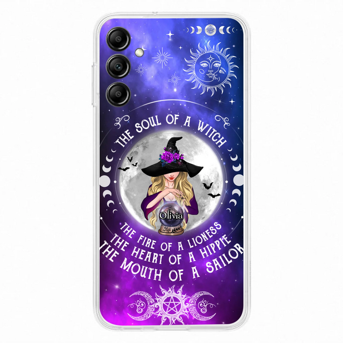 Personalized Witch Phone Case - Halloween Gift Idea For Witch Lovers - The Soul Of A Witch - Case For iPhone/Samsung