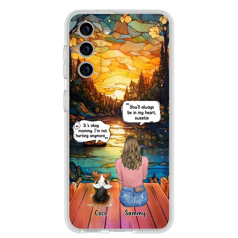 Personalized Memorial Pet Phone Case - Memorial Gift Idea For Dog/Cat/Rabbits Owners - You'll Always Be In My Heart, Sweetie - Case For iPhone/Samsung