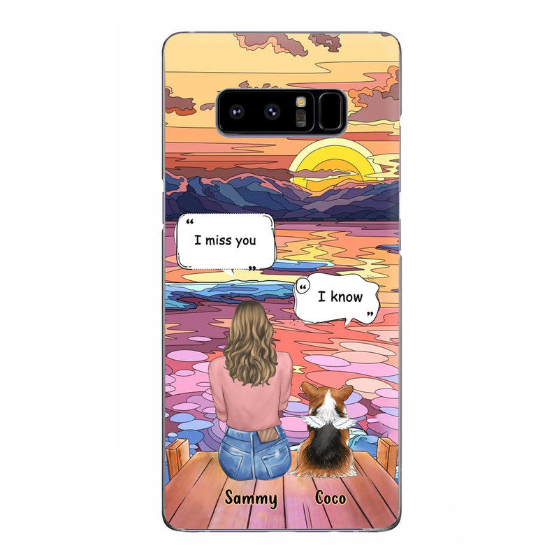 Personalized Memorial Pet Phone Case - Up to 3 Pets - Memorial Gift Idea For Dog/Cat/Rabbits Owners - Case for iPhone/Samsung  - I Miss You