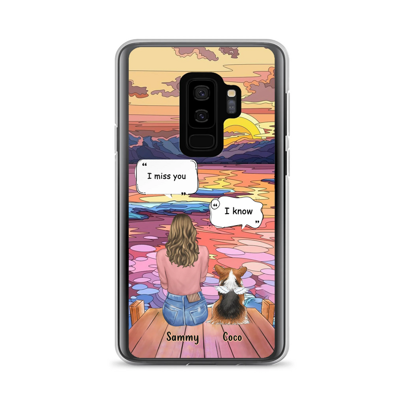 Personalized Memorial Pet Phone Case - Up to 3 Pets - Memorial Gift Idea For Dog/Cat/Rabbits Owners - Case for iPhone/Samsung  - I Miss You