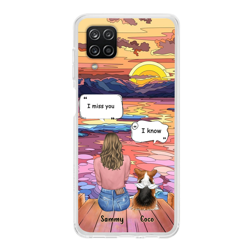 Personalized Memorial Pet Phone Case - Up to 3 Pets - Memorial Gift Idea For Dog/Cat/Rabbits Owners - Case for iPhone/Samsung  - I Miss You