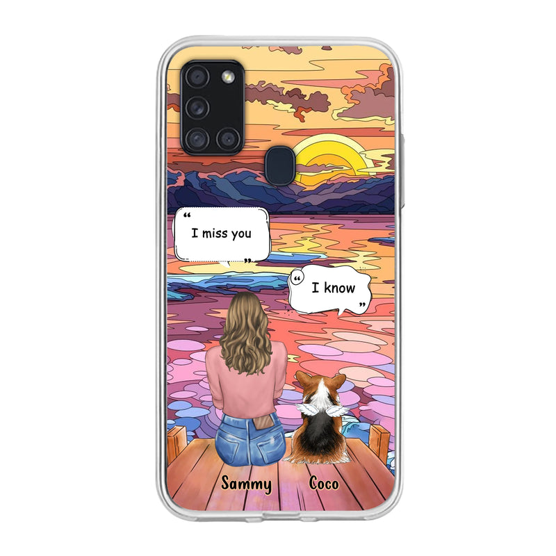 Personalized Memorial Pet Phone Case - Up to 3 Pets - Memorial Gift Idea For Dog/Cat/Rabbits Owners - Case for iPhone/Samsung  - I Miss You