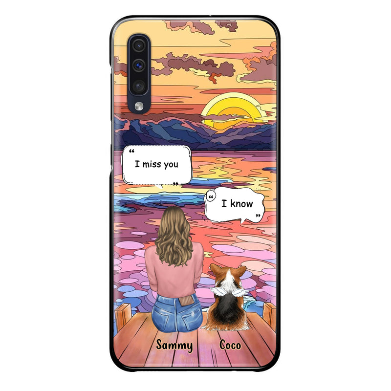 Personalized Memorial Pet Phone Case - Up to 3 Pets - Memorial Gift Idea For Dog/Cat/Rabbits Owners - Case for iPhone/Samsung  - I Miss You