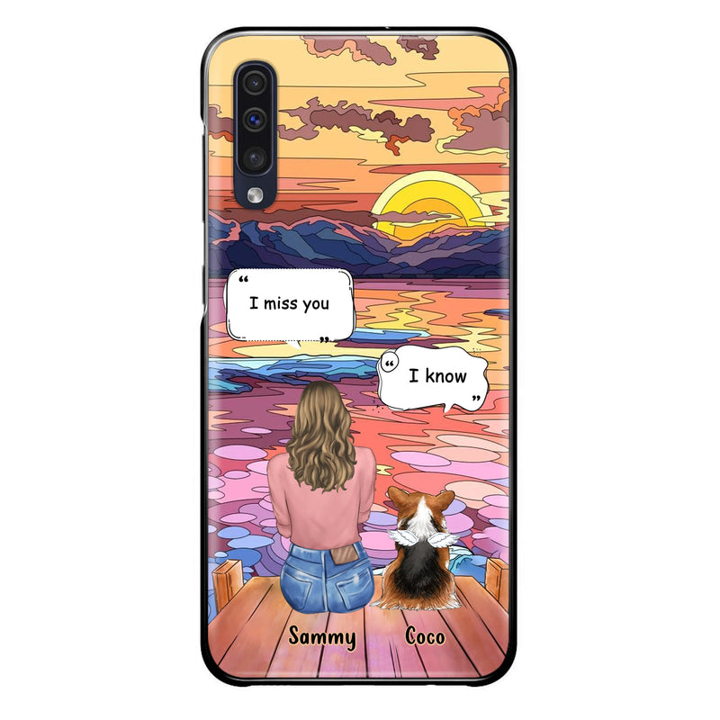 Personalized Memorial Pet Phone Case - Up to 3 Pets - Memorial Gift Idea For Dog/Cat/Rabbits Owners - Case for iPhone/Samsung  - I Miss You