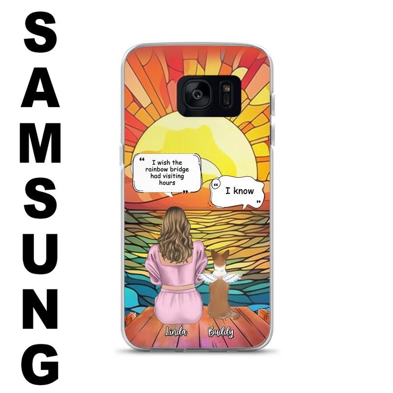 Personalized Memorial Dog Phone Case - Up to 4 Dogs - Memorial Gift Idea For Dog Owners - Case for iPhone/Samsung