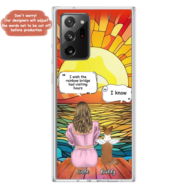 Personalized Memorial Dog Phone Case - Up to 4 Dogs - Memorial Gift Idea For Dog Owners - Case for iPhone/Samsung