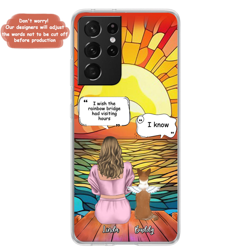Personalized Memorial Dog Phone Case - Up to 4 Dogs - Memorial Gift Idea For Dog Owners - Case for iPhone/Samsung