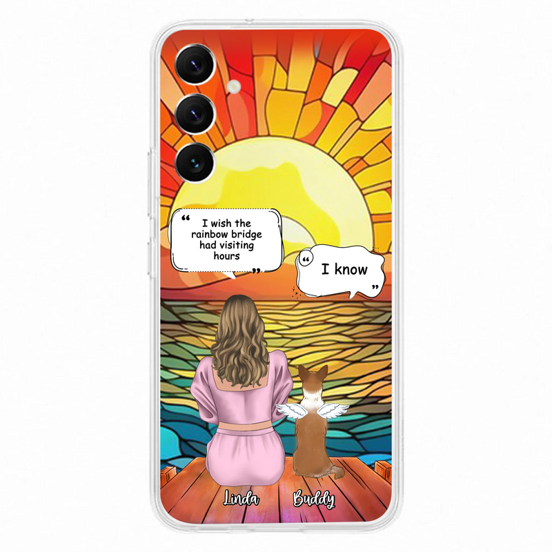 Personalized Memorial Dog Phone Case - Up to 4 Dogs - Memorial Gift Idea For Dog Owners - Case for iPhone/Samsung