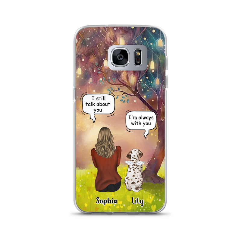 Personalized Memorial Dog Mom Phone Case - Up to 3 Dogs - Memorial Gift Idea for Dog Lovers - I'm Always With You