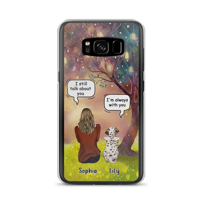 Personalized Memorial Dog Mom Phone Case - Up to 3 Dogs - Memorial Gift Idea for Dog Lovers - I'm Always With You