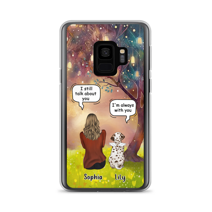 Personalized Memorial Dog Mom Phone Case - Up to 3 Dogs - Memorial Gift Idea for Dog Lovers - I'm Always With You