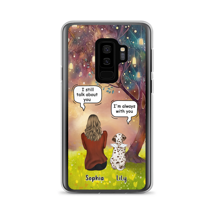 Personalized Memorial Dog Mom Phone Case - Up to 3 Dogs - Memorial Gift Idea for Dog Lovers - I'm Always With You