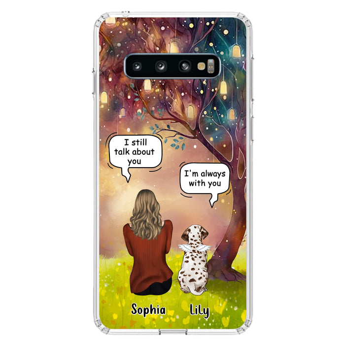 Personalized Memorial Dog Mom Phone Case - Up to 3 Dogs - Memorial Gift Idea for Dog Lovers - I'm Always With You