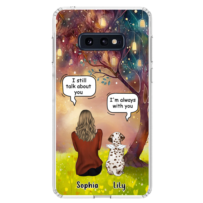 Personalized Memorial Dog Mom Phone Case - Up to 3 Dogs - Memorial Gift Idea for Dog Lovers - I'm Always With You