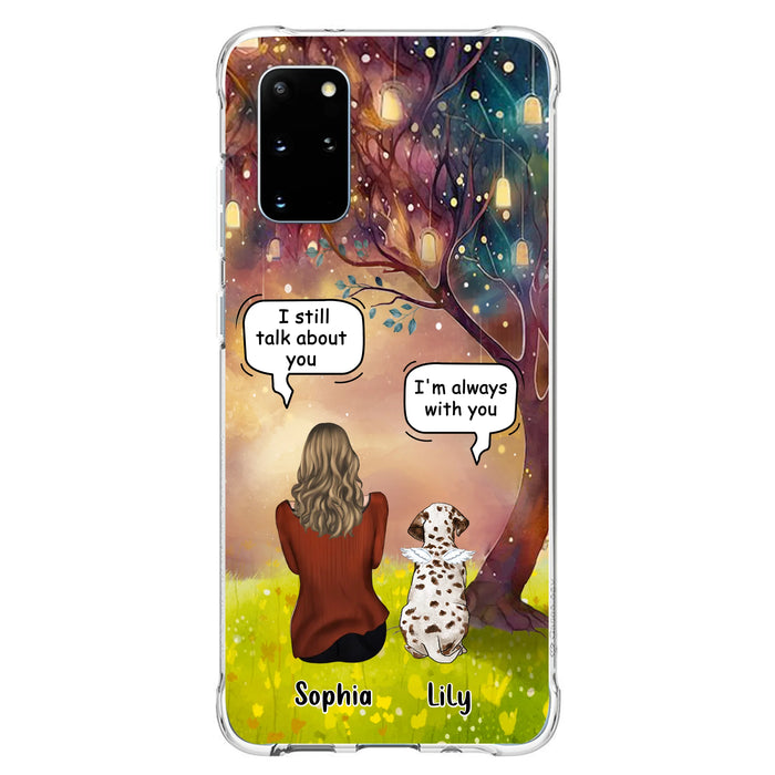Personalized Memorial Dog Mom Phone Case - Up to 3 Dogs - Memorial Gift Idea for Dog Lovers - I'm Always With You