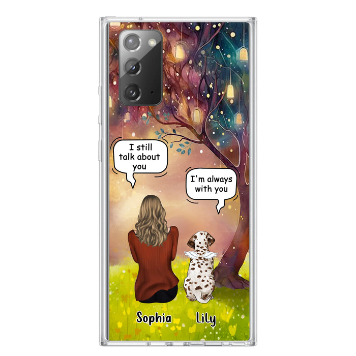 Personalized Memorial Dog Mom Phone Case - Up to 3 Dogs - Memorial Gift Idea for Dog Lovers - I'm Always With You