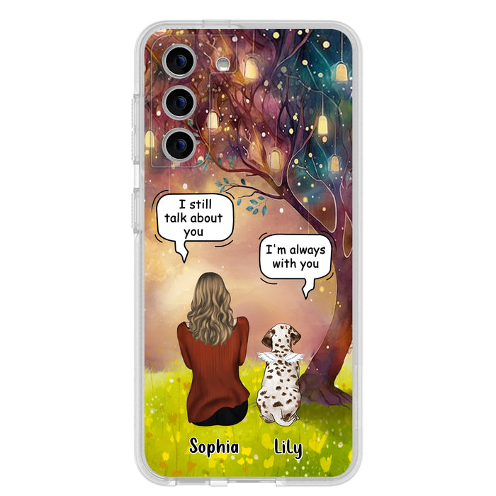 Personalized Memorial Dog Mom Phone Case - Up to 3 Dogs - Memorial Gift Idea for Dog Lovers - I'm Always With You