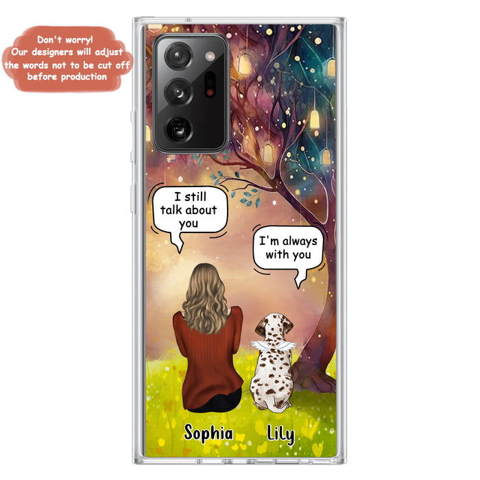 Personalized Memorial Dog Mom Phone Case - Up to 3 Dogs - Memorial Gift Idea for Dog Lovers - I'm Always With You