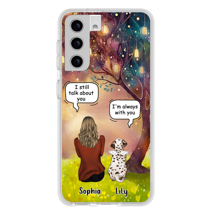 Personalized Memorial Dog Mom Phone Case - Up to 3 Dogs - Memorial Gift Idea for Dog Lovers - I'm Always With You
