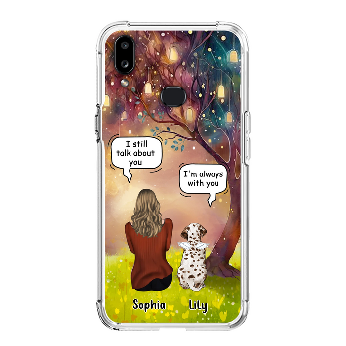Personalized Memorial Dog Mom Phone Case - Up to 3 Dogs - Memorial Gift Idea for Dog Lovers - I'm Always With You