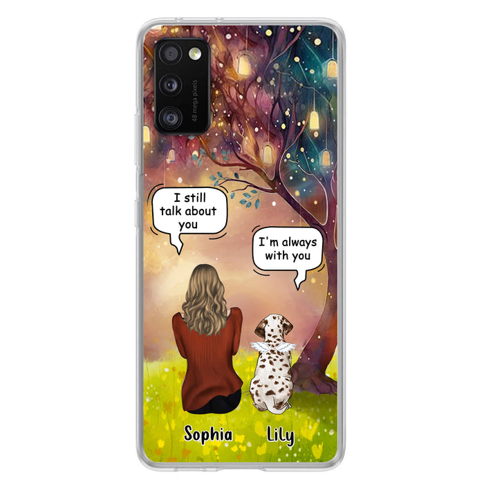 Personalized Memorial Dog Mom Phone Case - Up to 3 Dogs - Memorial Gift Idea for Dog Lovers - I'm Always With You